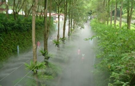 máy bơm phun sương tưới cây