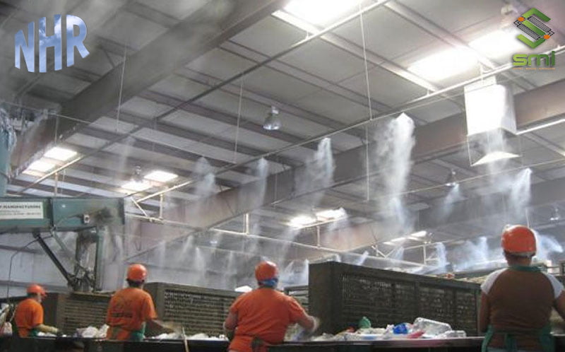 Hệ thống phun sương giải nhiệt hiệu quả giúp giảm nhiệt độ