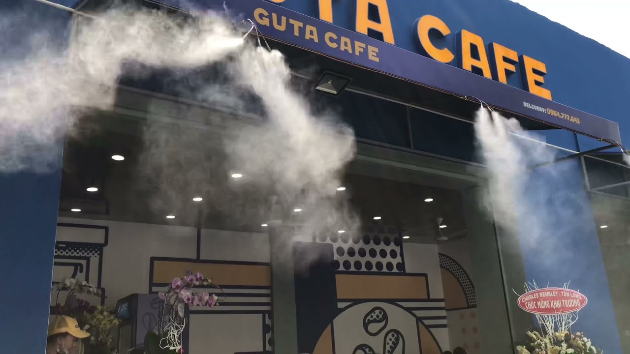 Lắp đặt máy phun sương quán cafe chuyên nghiệp giá tốt